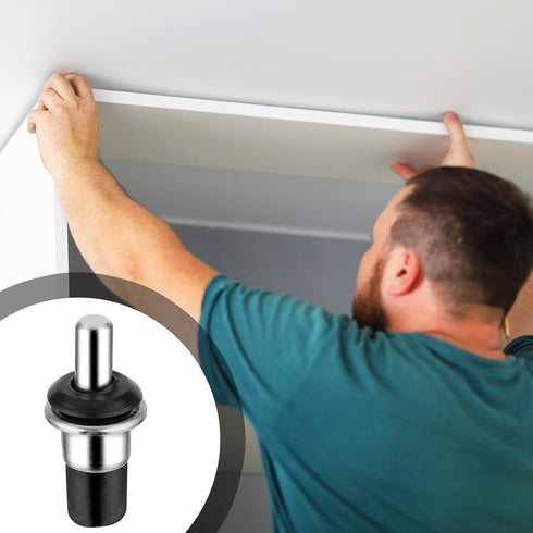 Andibro 10 Cabinet Door Repair Pins, Pieces Spring Loaded Pins Replacement Repair Pins Kitchen Damper Shutter Pin Shoe