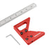 TOOLCOOL Circle Center Finder Tool, Woodworking Centering Tool with 45 Degree Angle Maker and Draw Scribe Line Ruler