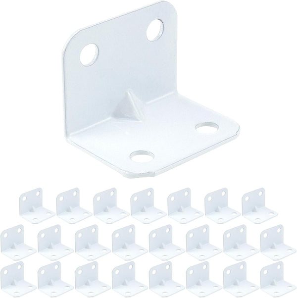 L Bracket White Metal Angle Bracket Corner Braces Shelf Cabinet Support Braces