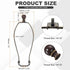 2 Set 12" 1.46" PATIKIL Lamp Shade Harp Holder, Heavy Duty Detachable Lampshade Brackets with Height Solid Metal Finial