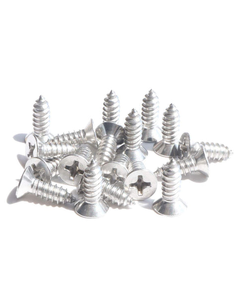 50pcs #12 x 3/4" (19mm) Stainless Flat Head Phillips Wood Screws, 18-8 (304) Stainless Steel Countersunk Self Tapping