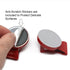 CMS Magnetics Super Strong Colorful Ceramic Magnets, 4-Pack Clips Red for Whiteboards