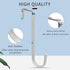 FYY Over The Door Hooks, 4 Pack Upgraded Long Hangers with Rubber, Heavy Duty Organizer for Clothes, Towels