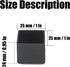 Wvapzwr 12Pcs 1"x1" (25mmx25mm) Square Rubber Chair Leg Tips Caps, Chair Table Leg Covers Floor Protectors, Chair Leg