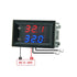 WUTIMK 1pc DC4-28V 1M LED Digital Dual Display Temperature Meter Waterproof Temperature Controller with NTC Metal Probe