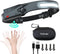 SEVENKA Rechargeable Headlamps - Bright LED Flashlight with Carrying Case, 1000 Lumen, Motion Sensor, Lightweight for