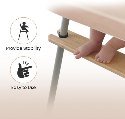 Adjustable O-Rings for IKEA Antilop Highchair Footrest