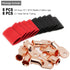 TKDMR 8pcs 4/0 AWG-1/2" Heavy Duty Battery Lugs, Copper Wire Ends, Tubular Ring Terminals with 3:1 Heat Shrink Tubing