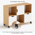1.25 Inch 4 Pack Patikil Stem Casters, Wire Shelf Caster Wheels Threaded Swivel Stem Wheels Wire Shelving for Rolling
