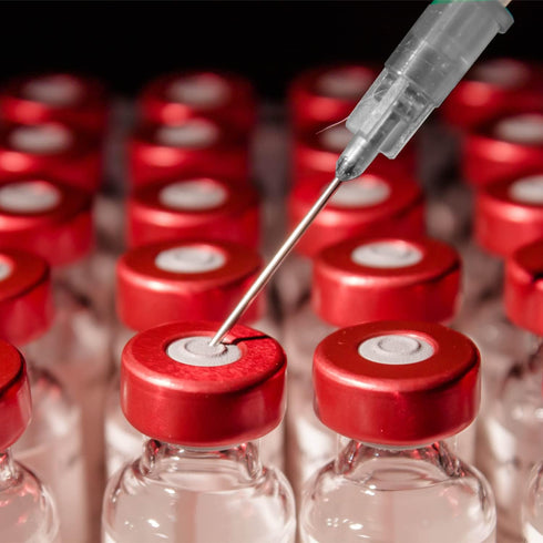 100 Pack Disposable 5ml/cc Lab Syringes with 22Ga 1.25 Inch Needle, Individually Sealed