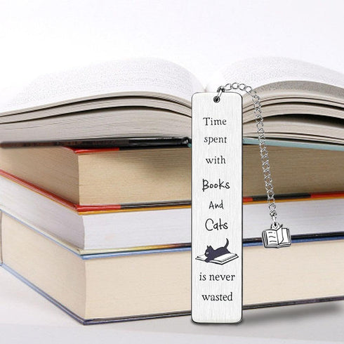 Funny Cat Bookmark, Cat Lovers Gifts for Women, Cute Bookmarks for Book Lovers