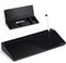 Varhomax Desktop Whiteboard with Storage, Black Dry Erase Glass Memo Board for Home Office and School Supplies