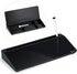Varhomax Desktop Whiteboard with Storage, Black Dry Erase Glass Memo Board for Home Office and School Supplies