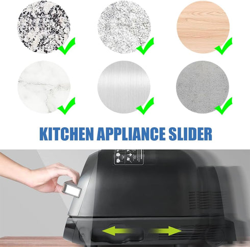 CXWUZH 12 Countertop Small Appliance Slider Self Adhesive Appliance Sliders for Kitchen Appliances Pcs for Coffee