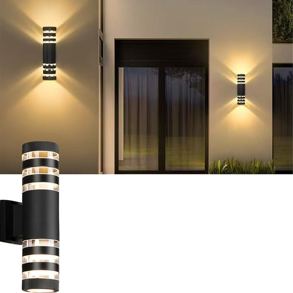 1Pack 15inch LED Cylinder Up & Down Wall Lights,18W Modern Outdoor Wall
