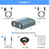 3.5mm 3.5 3.5 Analog to Digital Audio Converter Dual Analog Jack AUX to Optical SPDIF Audio Adapter with Optical Cable