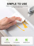 PVC Self Adhesive Caulk Tape, 1-1/2" x 11', for Bathrooms, Kitchen Countertops, and Toilets