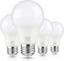 A19 LED Light Bulbs, 60 Watt Equivalent, 850 Lumen, Daylight White 5000K, E26 Base, 4-Pack