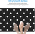 Polka Dot Black & White Gaming Mouse Pad Mat - Extended Large XXL (31.5 x 11.8 in), Non-Slip Rubber Base