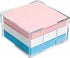 JIUZI Acrylic Sticky Note Holder, 3x3 Inch Crystal Clear Sticky Note Dispenser for