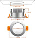 2 Inch Dimmable 3W(35W 5000K CRI80, Driver(4 Pack) YGS-Tech LED Recessed Lighting, Downlight Halogen Equivalent)