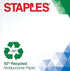 50 8 1/2" 11", Staples Percent Recycled Multipurpose Paper, x Ream, For Office, School & Home