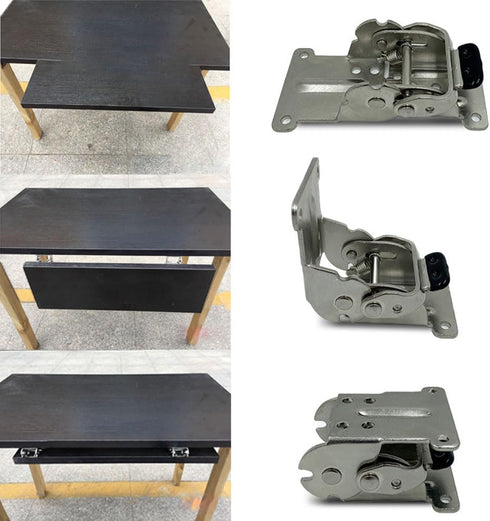 Leheybia 2 90 Pcs Folding Table Legs Bracket Degree Self-Locking Folding Hinge Table Leg Hinges Folding Locking