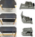 Leheybia 2 90 Pcs Folding Table Legs Bracket Degree Self-Locking Folding Hinge Table Leg Hinges Folding Locking