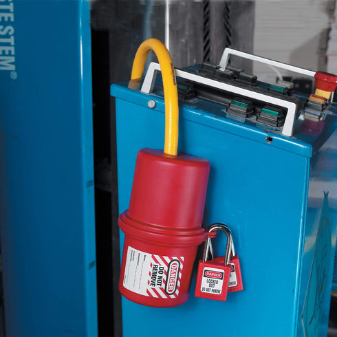 Master Lock 488 Electrical Plug Lockout - Lockout Tagout, 220-550 Volts