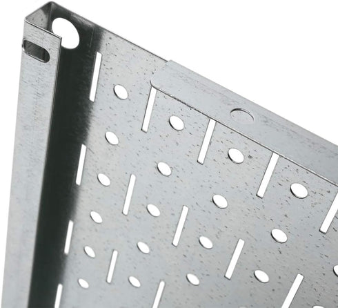 Pegboard Wall Organizer Tiles, Wall Control Modular Galvanized Steel Tiling Set, Four 12-Inch x 16-Inch Panels
