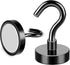 MIKEDE Magnetic Hooks, 25Lbs+ Heavy Duty Earth Magnets with Hook for Refrigerator, Strong Neodymium Magnetic Hooks for