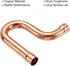 MECCANIXITY Copper P-Trap Pressure Pipe Fitting, Pack of 2, for HVAC Air Conditioning Refrigeration
