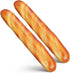 jojofuny 2-Pack Artificial French Baguette 13.58In Realistic Pu Fake Bread Loaves for