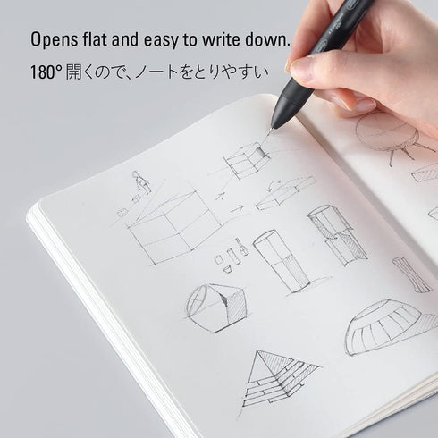 Stalogy Plain Notebooks, 5.8 in. x 8.3 in. (Black), A5, 365 Days Notebook