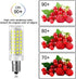 9W E12 Bulbs Dimmable 90W 102 2835 1350Lumen 6000K Bulb CRI>90+ Light,4 Pack Mini LED Corn Light Replacement