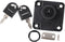 GLEAVI Zinc Alloy Office Files Cabinet Cam Lock with 2 Keys, Black
