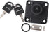 GLEAVI Zinc Alloy Office Files Cabinet Cam Lock with 2 Keys, Black