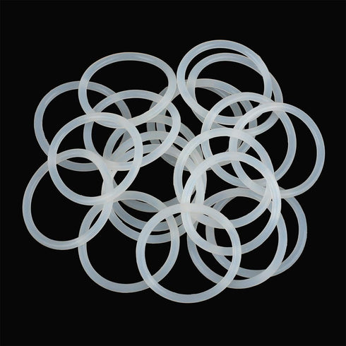 X AUTOHAUX Silicone O-Rings - VMQ Seal Gasket for Compressor Valves Pipe Repair, 38mm OD, 31.8mm ID, 3.1mm Width,