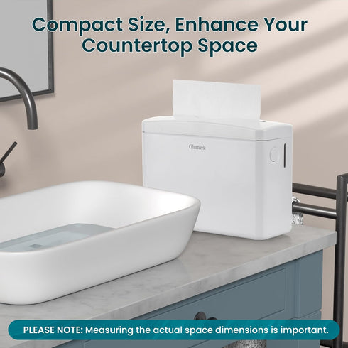 Countertop Commercial Multifold Paper Towel Dispenser, Compact Pop Up Hand Towel Holder for Trifold/Z-Fold Paper