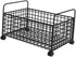 Milageto Rolling Book Cart Utility Cart Under Desk Dormitory Storage Box with Wheels Movable Storage Bin Book Bin
