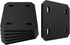 Mending Plate Flat Brackets for Wood - 6 Pack Heavy Duty Black Metal Plates for Repair Joining