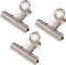 Coideal Silver Metal Hinge Clips - 20 Pack 2 Inch Large Bull Binder Paper Clips for Office, Kitchen Food Bags