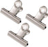 Coideal Silver Metal Hinge Clips - 20 Pack 2 Inch Large Bull Binder Paper Clips for Office, Kitchen Food Bags