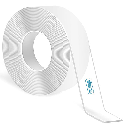 Double Sided Tape Heavy Duty, Nano Tape, Clear Adhesive Strips for Picture Hanging, Removable Wall Tape, 10FT