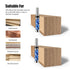 1/2 Inch 3/4" 1-3/4" Trimming Flush Trim Router Bit Shank, Cutting Dia Spiral Up Down Double Bearings, Length Template