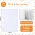 EOOUT 6 Pack White Hardcover Blank Book 6x8 Inch, 40 Pages Hardcover Blank Book for Kid to Write Stories Draw Sketch, Unlined Thick Perforated Pages by EOOUT