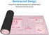Pink Game Strawberry Milk Gaming Mouse Pad XL, Large Extended Mousepad Desk Pad, Long Nonslip Rubber Mice Mats,