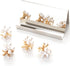 Metal Business Card Holder for Desk, Stainless Steel Organizers and Office Desk Accessories for Men and Women