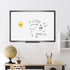 VIZ-PRO Magnetic Whiteboard/Dry Erase Board, Black Aluminium Frame, 24 X 18 Inches, Includes Eraser & Markers