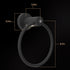 Enbrighten Towel Ring, Motion Sensing Night Light, Battery Operated Hand Towel Holder for Bathroom Kitchen, Matte Black